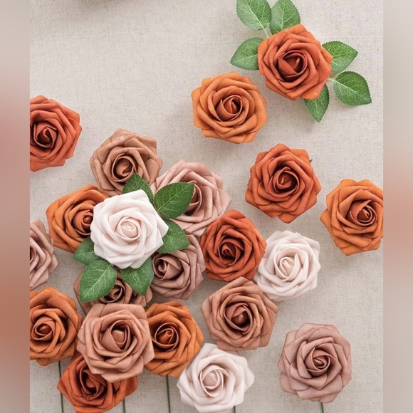 Lookein Home & Life Moment Artificial Flowers Ombre Colors Foam Rose 5 Tones - Picture 3 of 4